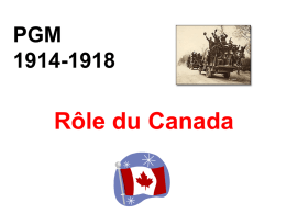 Rôle du Canada PGM