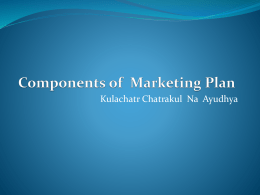 Marketing Plan (ppt.)