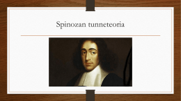 Spinozan tunneteoria