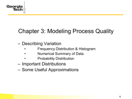 Chapter 3 Modeling Process Quality