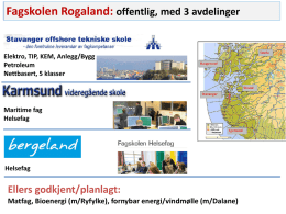 Fagskolen Rogaland v/Svend Øvrebekk