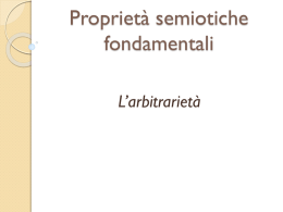Arbitrarietà - W3.UniRoma1.it