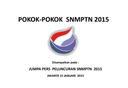 MATERI-JUMPA-PERS-SNMPTN-2015