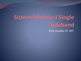 Sistem Modulasi Single Sideband