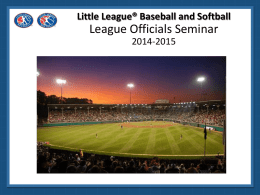 PowerPoint Version - Little League Online