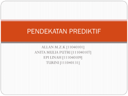 Pendekatan Prediktif