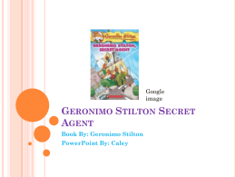 Geronimo Stilton Secret Agent