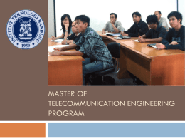 Program Magister Teknik Elektro STEI ITB Option Teknik