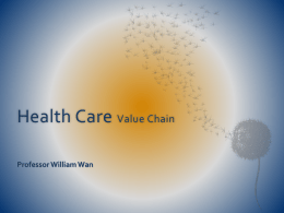 Health Care Value Chain