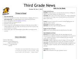 Third Grade News