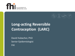 Long-acting Reversible Contraception