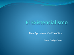 El Existencialismo