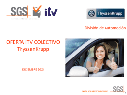 PRESENTACION SERVICIO ITV ThyssenKrupp