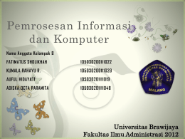 PowerPoint - Universitas Brawijaya