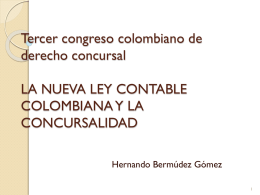 La nueva ley contable colombiana y la concursalidad