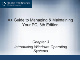 CHAPTER 2: Basic Windows Operating System