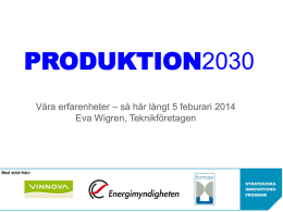 produktion2030 - Smartare Elektroniksystem