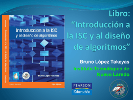 Libro: *Introducción a la ISC y al diseño de algoritmos*