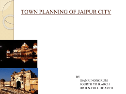 Case Study town planning ofjaipur