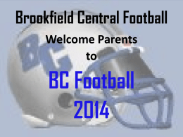Brookfield Central Football