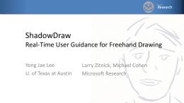 ShadowDraw Real-Time User Guidance for Freehand Drawing