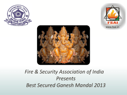 Best Secured Ganesh Mandal 2013