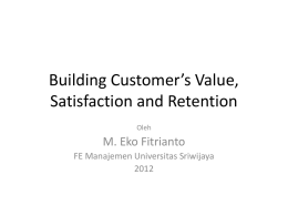 PPT-Materi Value, Satisfaction and Retention File - E