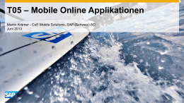 Mobile Online Applikationen