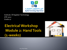 Electrical Workshop-module2 - MyWork-IAT