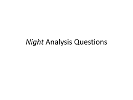 Night Analysis Questions