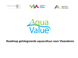 Roadmap geïntegreerde aquacultuur voor Vlaanderen Situering