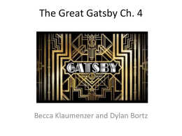 Gatsby Ch. 4
