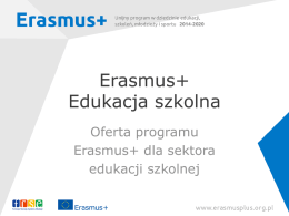 Oferta programu Erasmus+