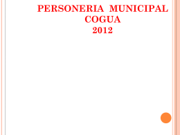 INFORME PERSONERIA MUNICIPAL DE COGUA