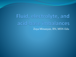 Fluid, electrolyte, and acid-base imbalances