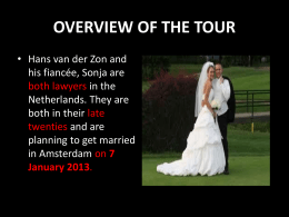 overview of the tour