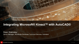 Integrating Microsoft® Kinect* with AutoCAD®