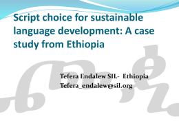 Script choice for sustainable development: how to help language
