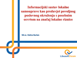 Informacijski sustav lokalne samouprave – Katica Burian