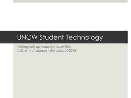 UNCW Student Technology