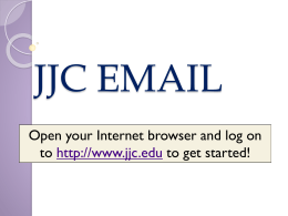 How to access your JJC email
