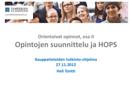 25 op - Tampereen yliopisto