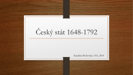 Český stát 1648