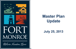Master Plan Update - Fort Monroe Authority