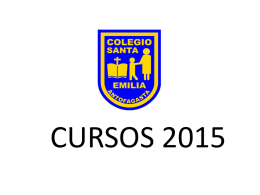 Cursos 2015 - Colegio Santa Emilia