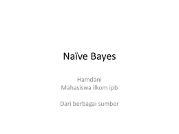 kuliah 6 Naïve Bayes