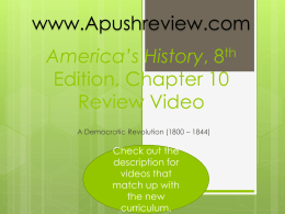 America`s History Chapter 10