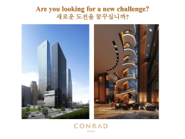 ADS - Conrad Seoul Job Fair Leaders in Luxury