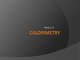 Calorimetry