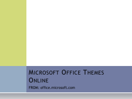 Microsoft Office Themes Online